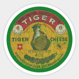 Tiger Cheese 1945 Sticker